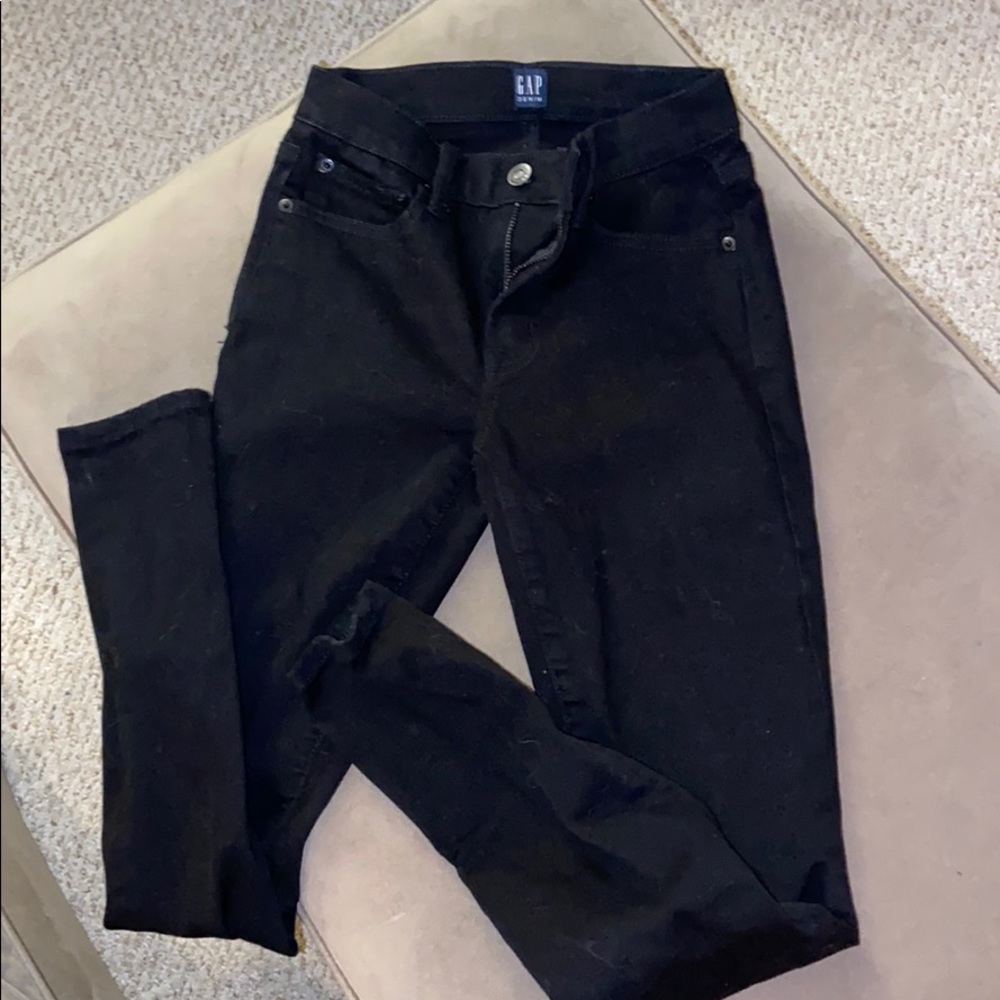 Gap true skinny black jeans size 24